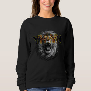 YHWH HEBREW Lion of Judah Israelite Yahweh Tetragr Sweatshirt