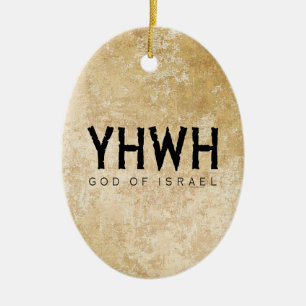 YHWH (Jehovah) God of Israel Ceramic Tree Decoration