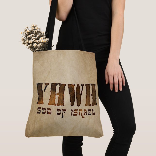 YHWH Jehovah Tote Bag (Close Up)