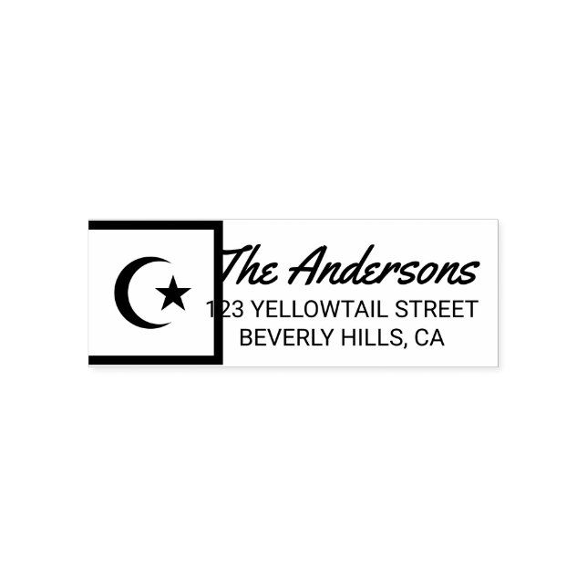 YI Return Address Self-inking Stamp (Design)