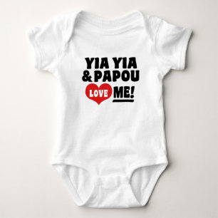 Yia Yia and Papou Love Me Baby Bodysuit