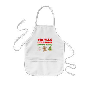 Yia Yia's Little Helper Christmas Cookies Kids Apron