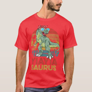 Yiasaurus T Re Dinosaur Funny Vintage Yiayia Sauru T-Shirt
