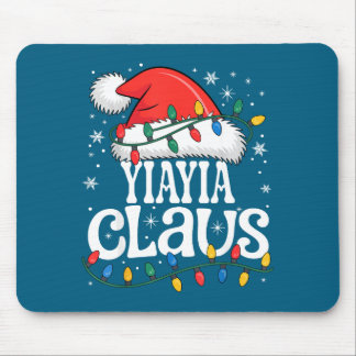 Yiayia Claus Funny Xmas Christmas Grandma Holiday  Mouse Mat