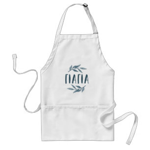 Yiayia Greek grandmother apron