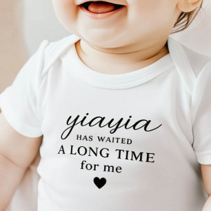 Yiayia Has Waited Baby Bodysuit Gift