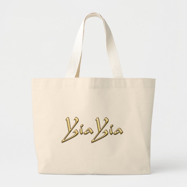YiaYia Large Tote Bag (Front)