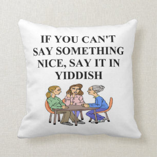 yiddish joke cushion