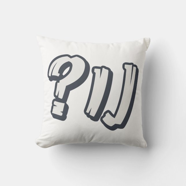 Yiddish "NU?" - The Perfect Jewish Expression  Cushion (Front)