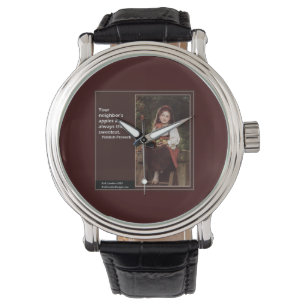 Yiddish Saying & Graphic Painting on Unisex Watch