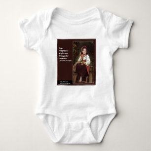 Yiddish Saying Regarding Apples & Graphic Baby Bodysuit