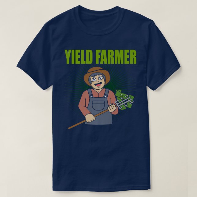 Yield Farmer DeFi Decentralised Finance  T-Shirt (Design Front)