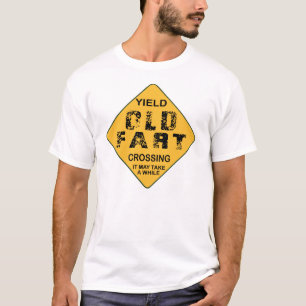 Yield Old Fart Crossing T-Shirt