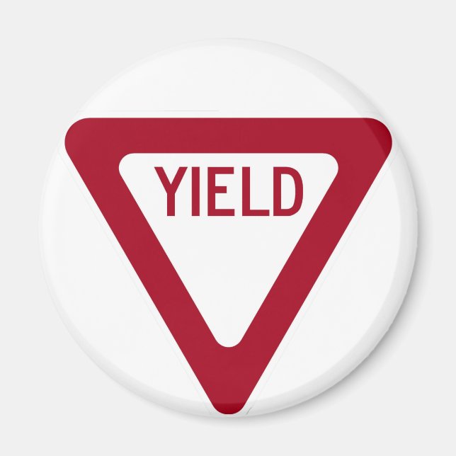 Yield Sign Magnet (Front)