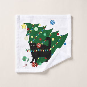 Yikes Christmas Wash Cloth