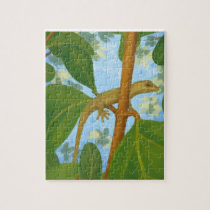 Yikes! Gecko painting Jigsaw Puzzle