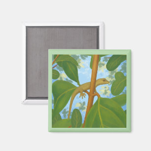 Yikes! Gecko painting Magnet