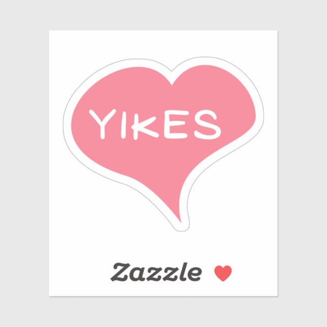 YIKES Love Heart Vinyl Sticker (Sheet)