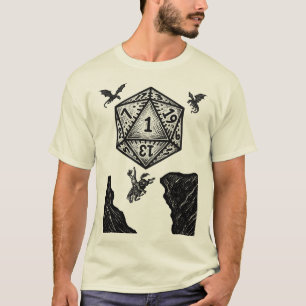 Yikes! Natural 1! Wisdom Check fail! T-Shirt