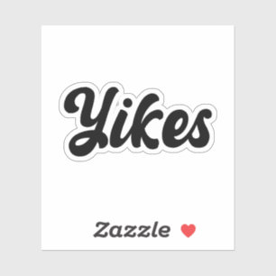 Yikes Sticker, Funny Reaction Vinyl Sticker