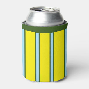 Yikes Stripes, Lemon Yellow Can Cooler