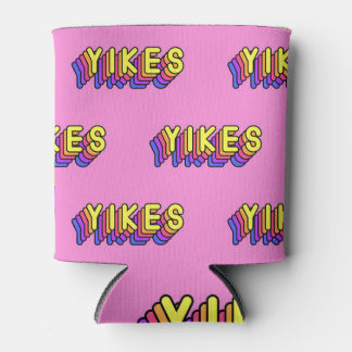 Yikes Words: Pink Vintage Wallpaper. Can Cooler