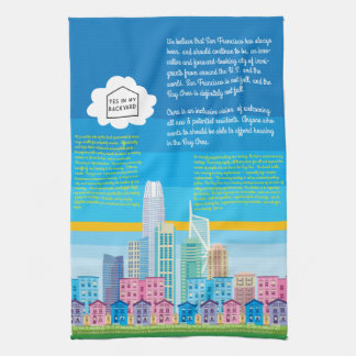 YIMBY Kitchen Towel - San Francisco Skyline