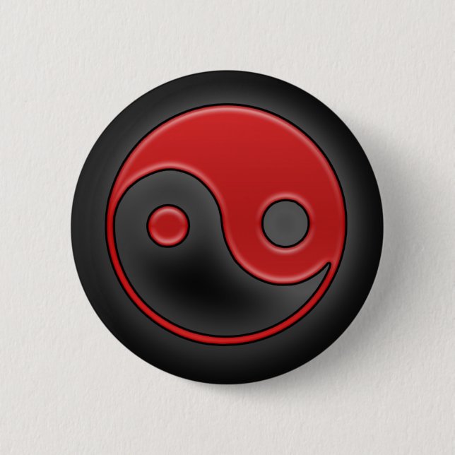 Yin 6 Cm Round Badge (Front)
