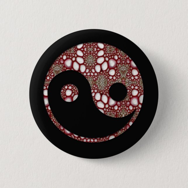 Yin 6 Cm Round Badge (Front)