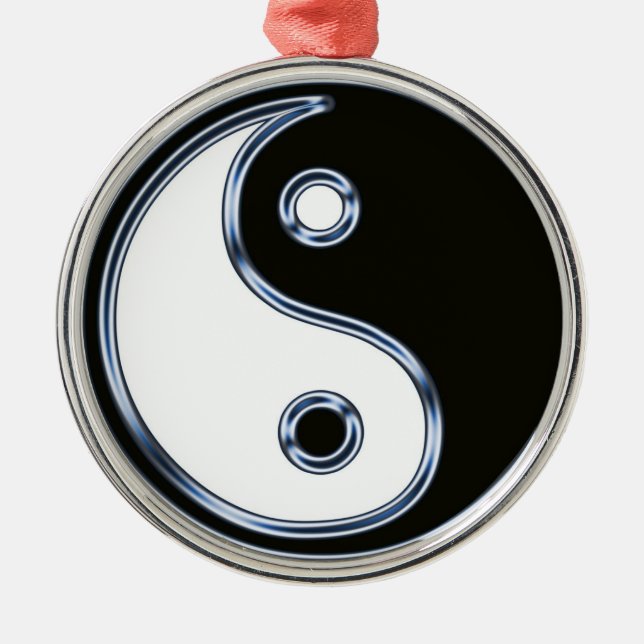 Yin and Yang 2 Metal Tree Decoration (Front)