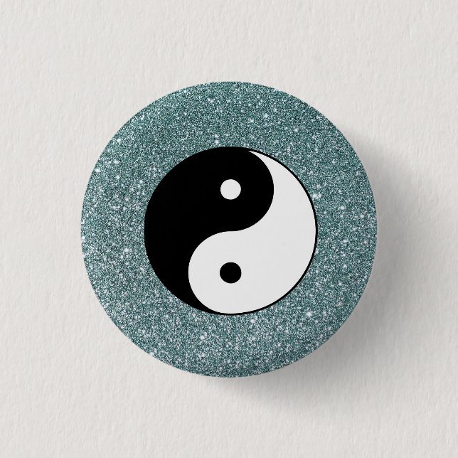 Yin and Yang 3 Cm Round Badge (Front)