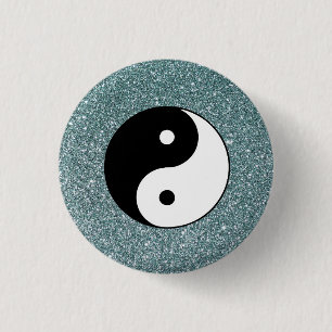 Yin and Yang 3 Cm Round Badge