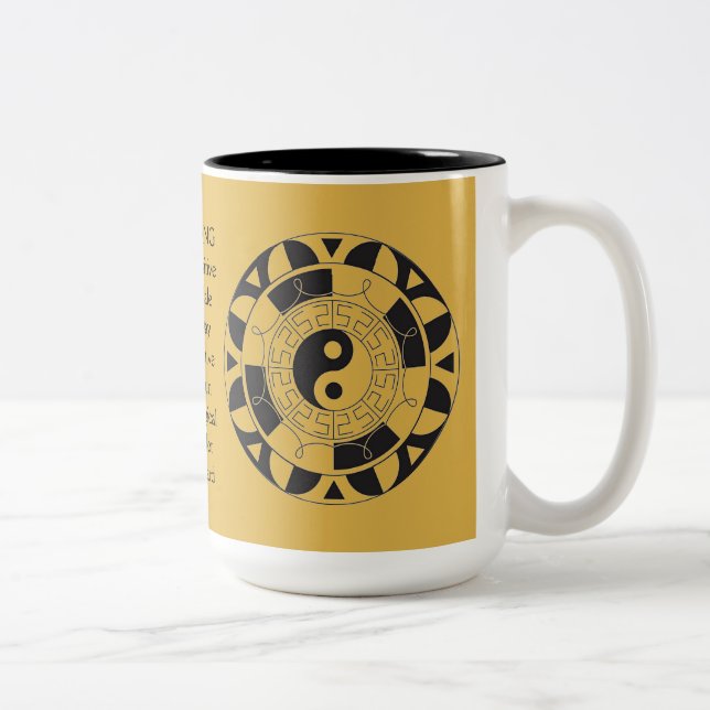 Yin and Yang Asian Symbol Meanings Mug (Right)