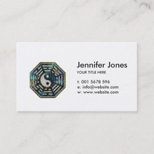 Yin and Yang Bagua Feng shui Business Card