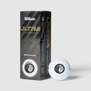 Yin and yang Embracing japanese gingers in circle Golf Balls