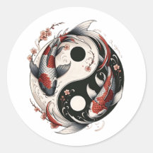 Yin And Yang Japanese Koi Fish