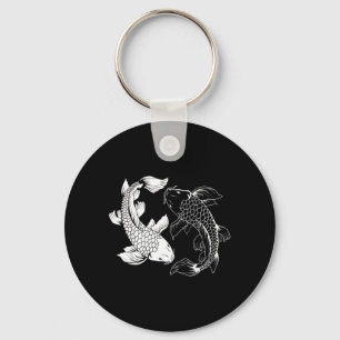 Yin and Yang Japanese Koi Fish Key Ring