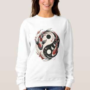 Yin And Yang Japanese Koi Fish Sweatshirt