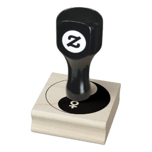 Yin and Yang Male and Female Rubber Stamp