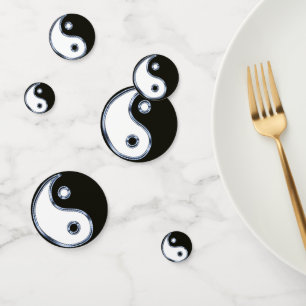 Yin and Yang Medallion Confetti