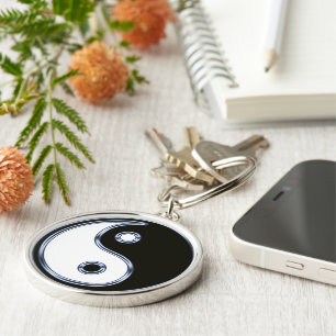 Yin and Yang Medallion Key Ring