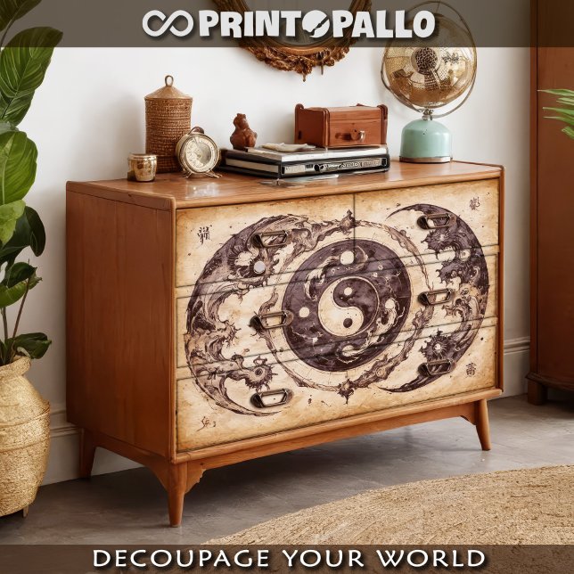 Yin and Yang on parchment -  Tissue Paper (Creator Uploaded)