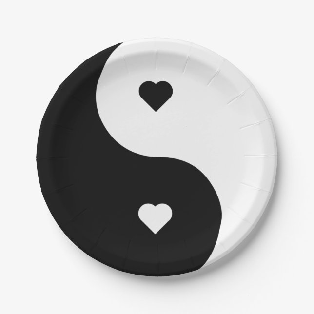 YIN AND YANG PAPER PLATE (Front)