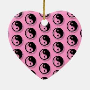 Yin And Yang Pattern Ceramic Tree Decoration