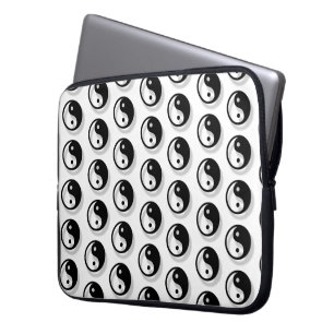 Yin And Yang Pattern Laptop Sleeve