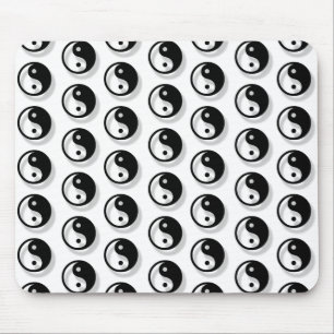 Yin And Yang Pattern Mouse Mat
