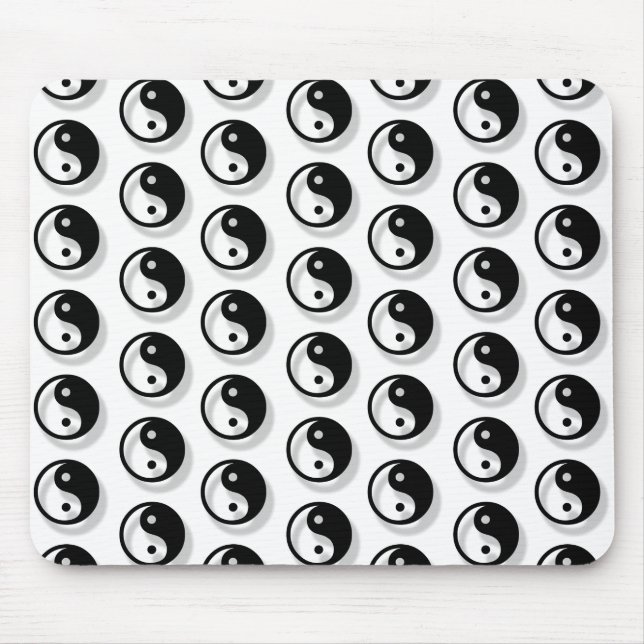 Yin And Yang Pattern Mouse Mat (Front)