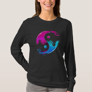 Yin and Yang Qi Gong Tai Chi Synthwave Fusion Wate T-Shirt
