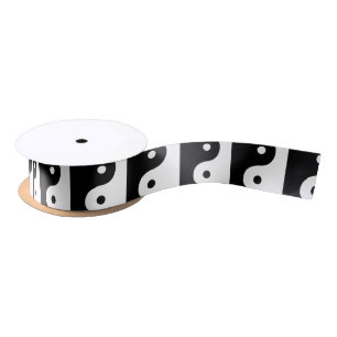 Yin And Yang Sides Satin Ribbon
