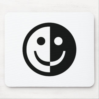 Yin and Yang Smiley Mouse Mat
